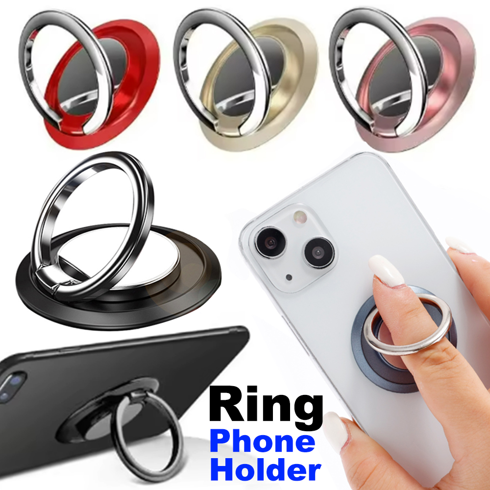 Car Mount Phone - 360Rotating Finger Ring Phone Holder Stand