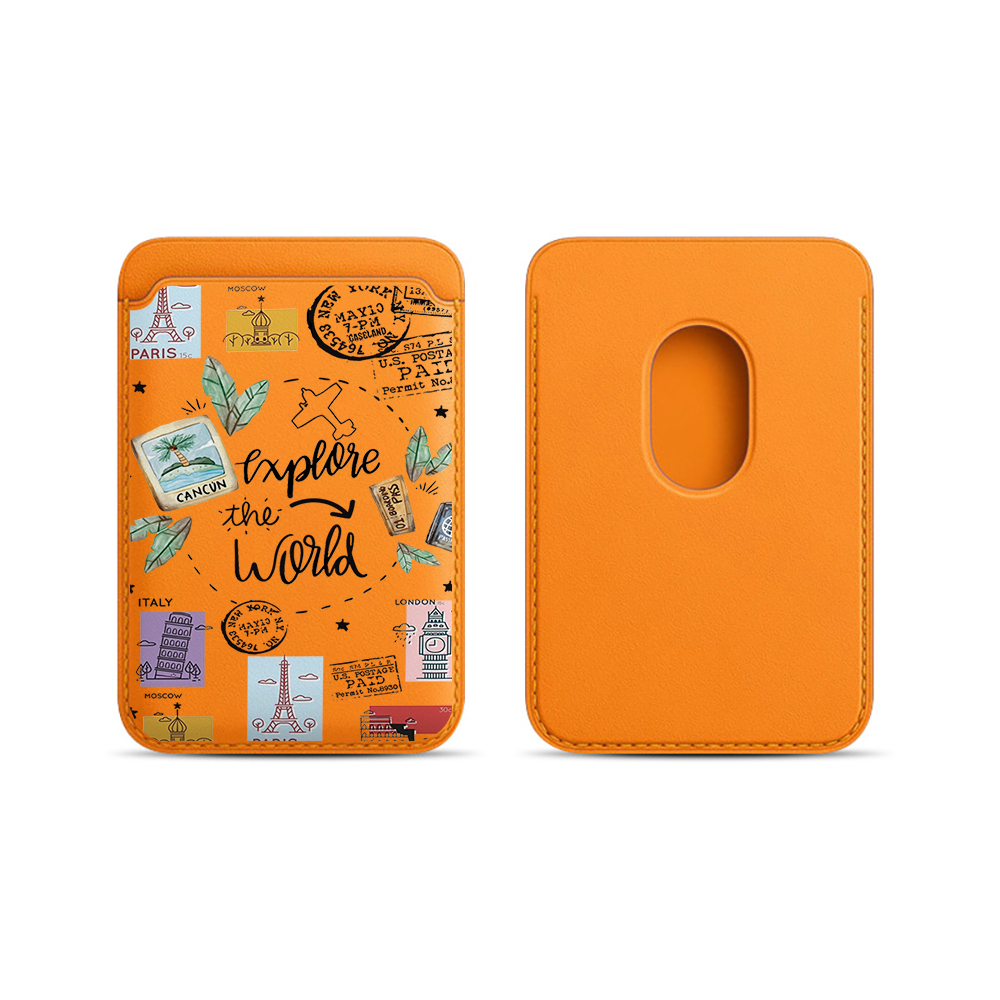 Phone Accessories For Travel - Trend INS Leather Card Wallet Cover