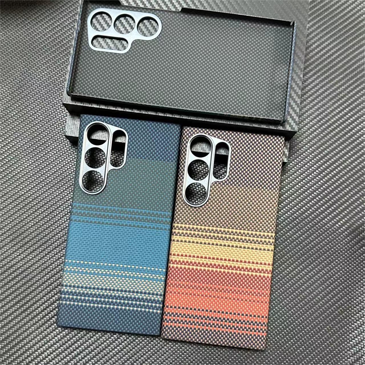 Phone Accessories Pouch - New Genuine Carbon Aramid Fiber Case