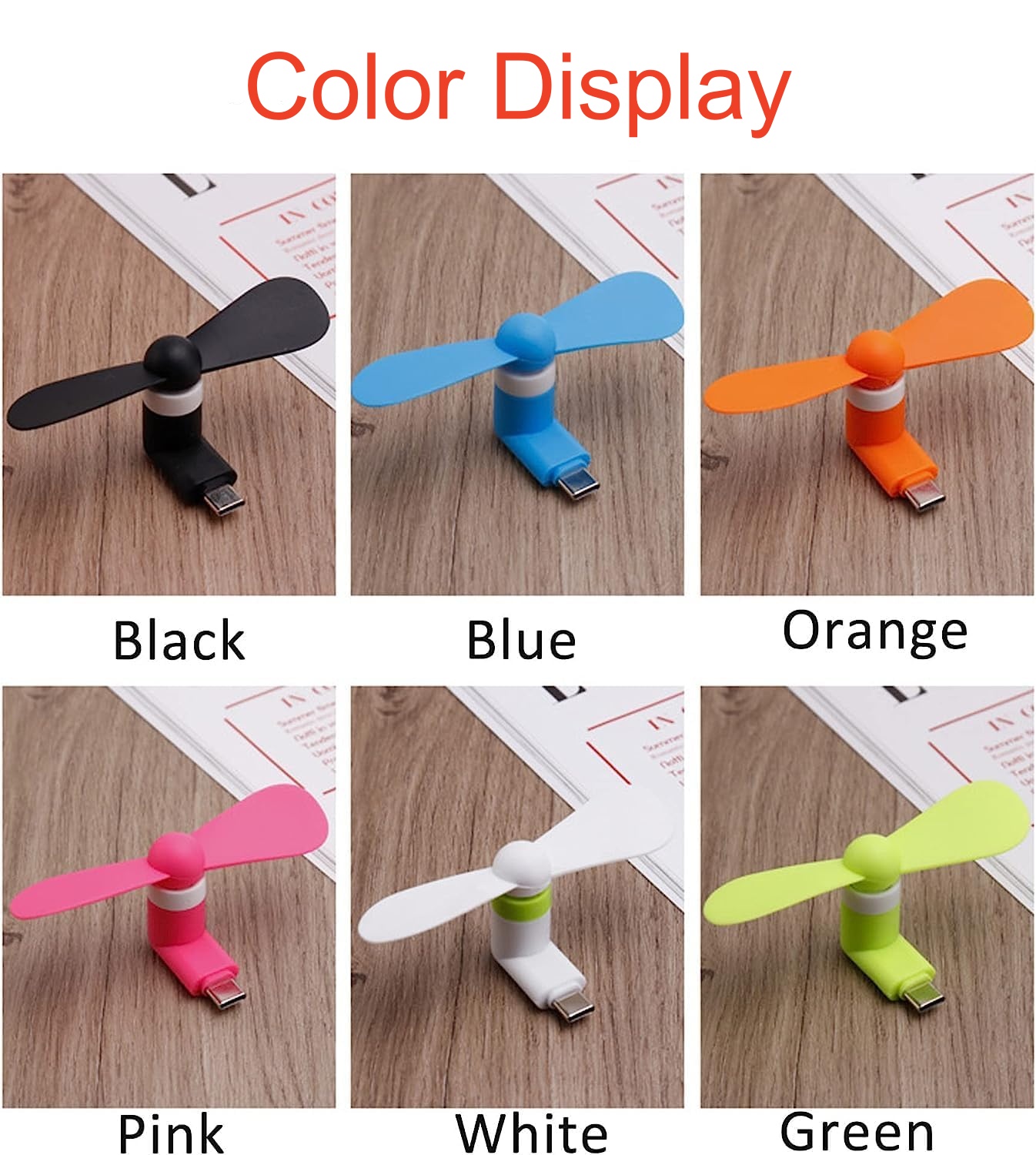 4/2/1Pcs Type-C Mini Portable  - огляд і ціна Phone Cooling Fan