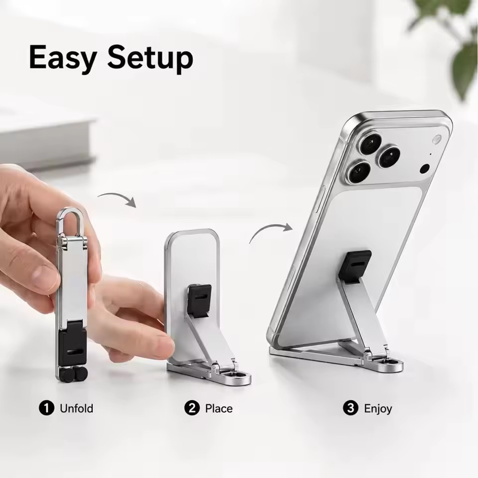 Foldable Keychain Phone Stand  - огляд і ціна Phone Accessories Keychain
