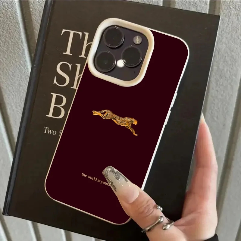 Fashion Leopard Wine Red Soft  - огляд і ціна Phone Accessories Red