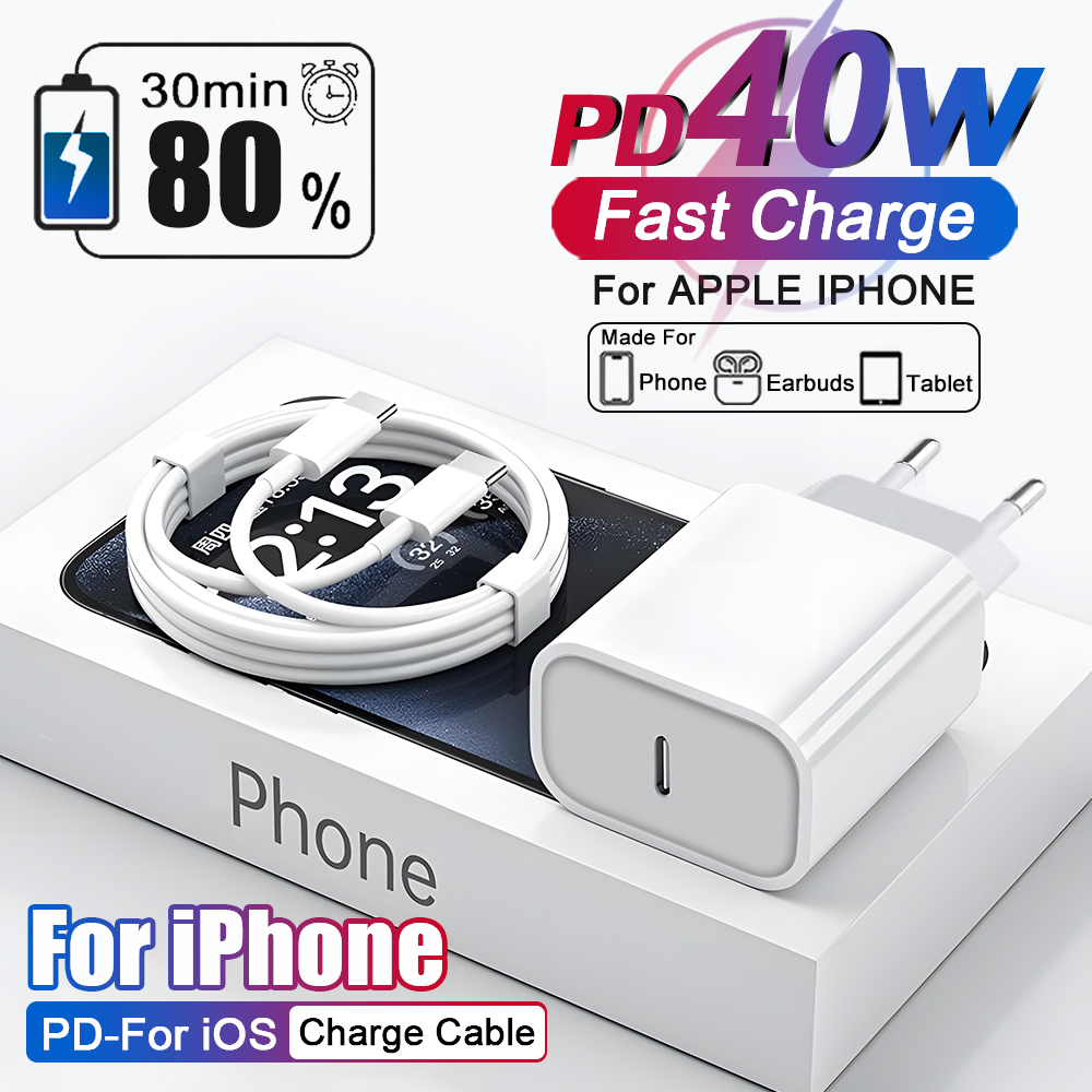US EU Adapter PD 40W Fast Char - огляд і ціна Phone Accessories Online