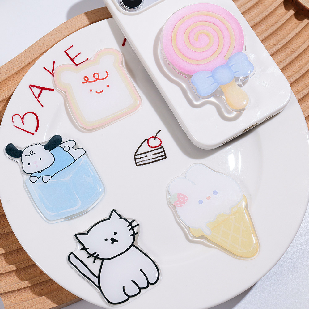 Cute Cartoon Grip Tok Acrylic  - огляд і ціна Phone Accessories And Gadget