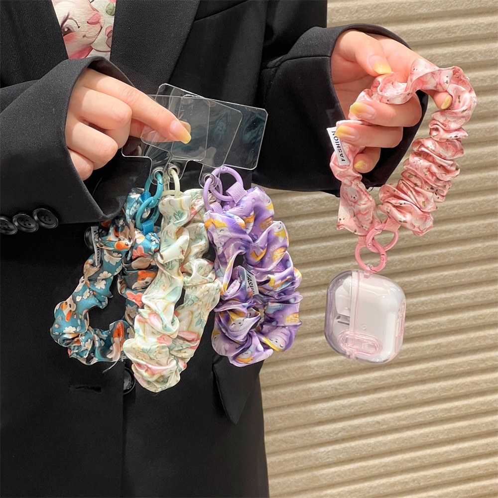 Women Silk Satin Scrunchies Un - огляд і ціна Phone Accessories Keychain