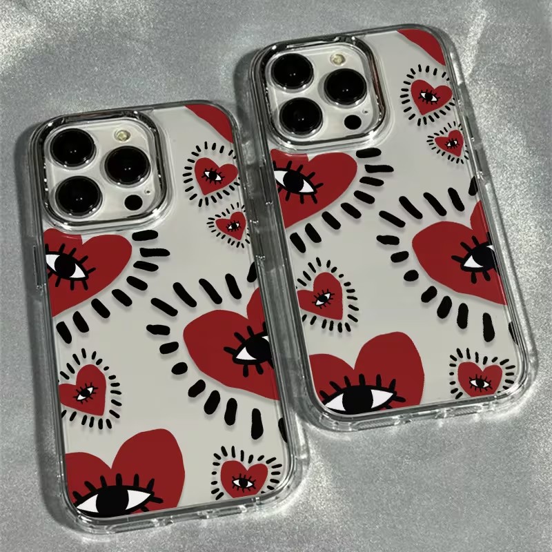 Unique Red Heart Eye Frame Sof - огляд і ціна Phone Accessories Red