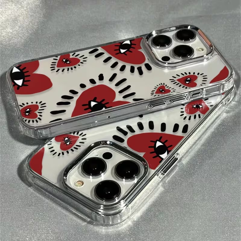 Unique Red Heart Eye Frame Sof - огляд і ціна Phone Accessories Red