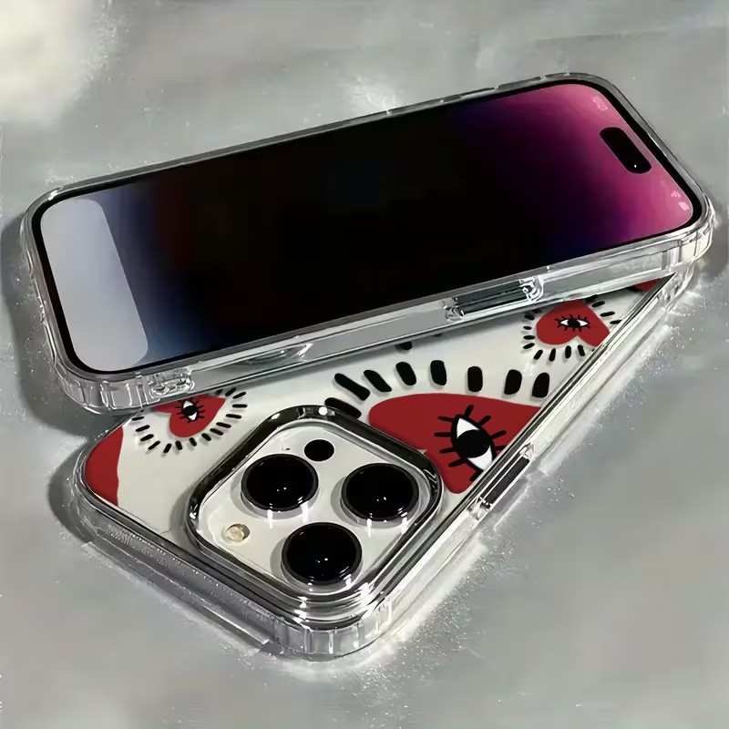 Unique Red Heart Eye Frame Sof - огляд і ціна Phone Accessories Red