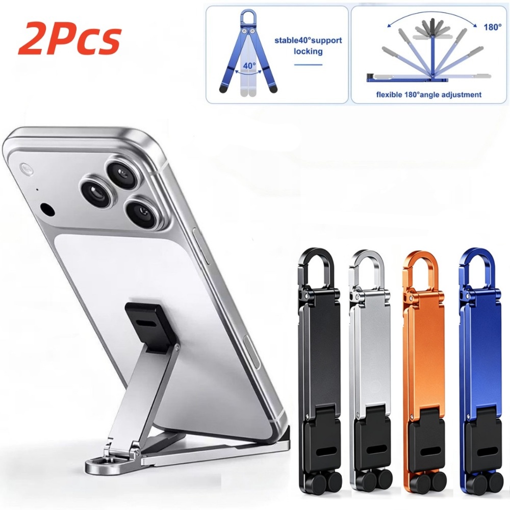 2pcs Foldable Phone Stand Spri - огляд і ціна Phone Accessories Keychain