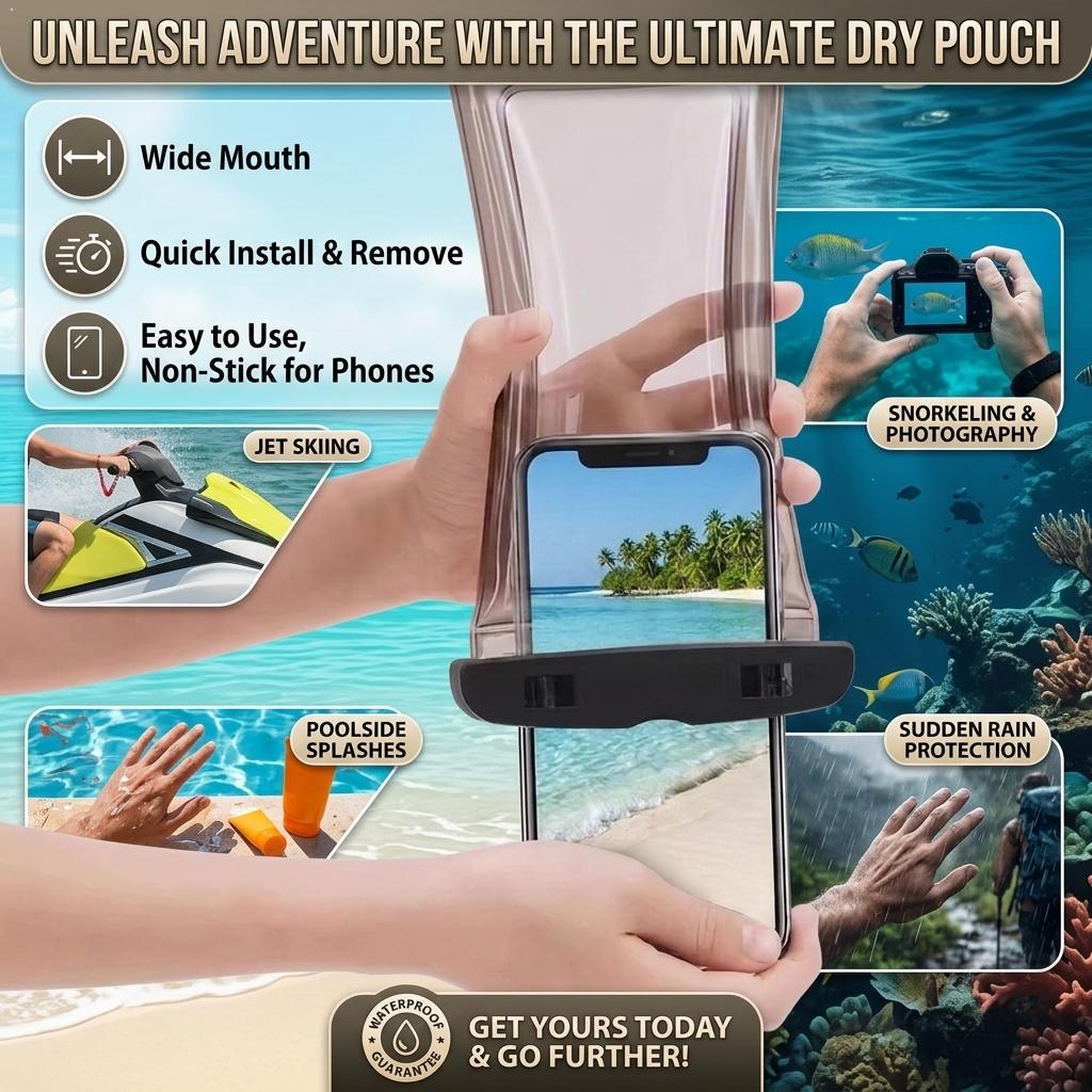 Clear Waterproof Phone Case Dr - огляд і ціна Phone Accessories For Travel