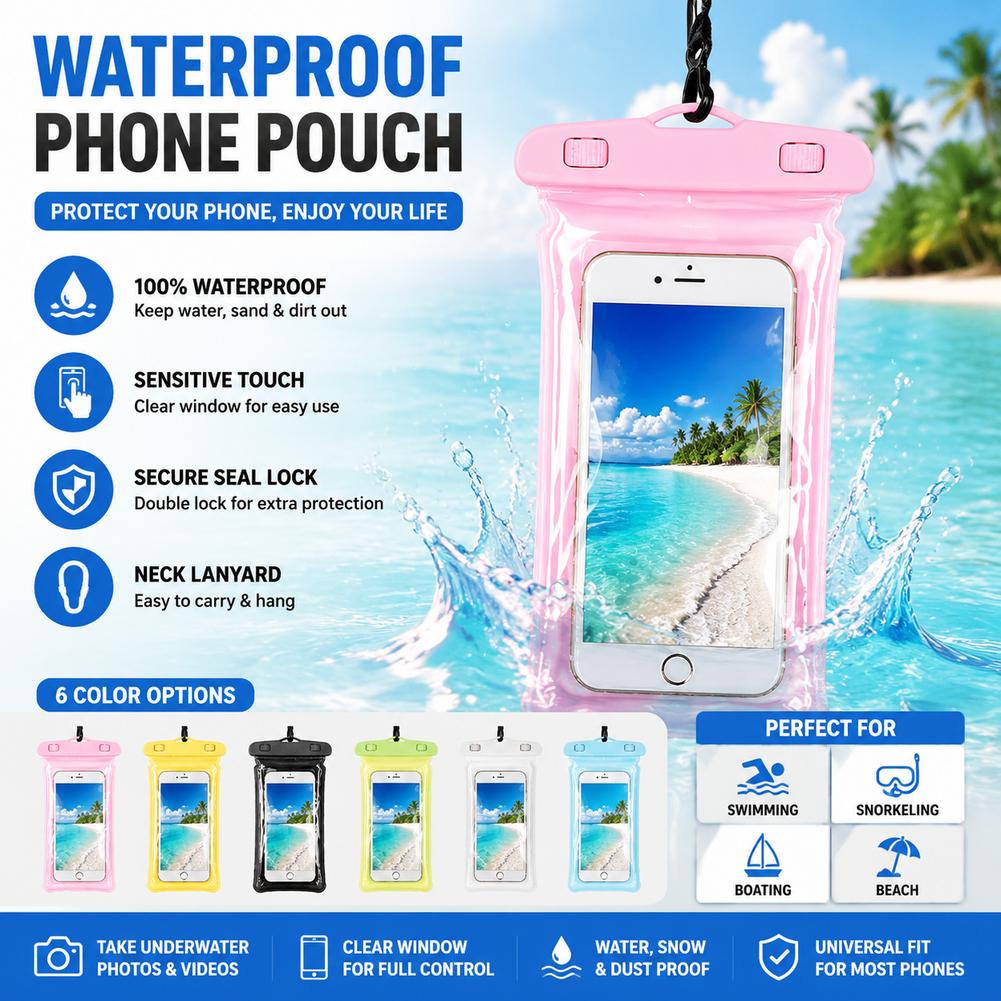 Clear Waterproof Phone Case Dr - огляд і ціна Phone Accessories For Travel