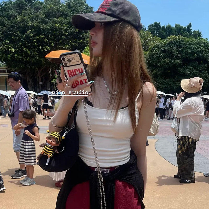 Korean Ins Fashion Cool Red Le - огляд і ціна Phone Accessories Red
