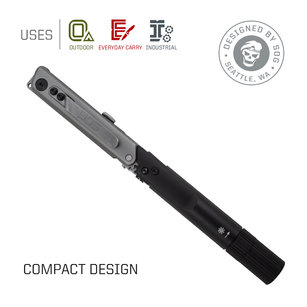SOG BATON Q2 4 in 1 Multi-Tool - огляд і ціна Led Flash Case