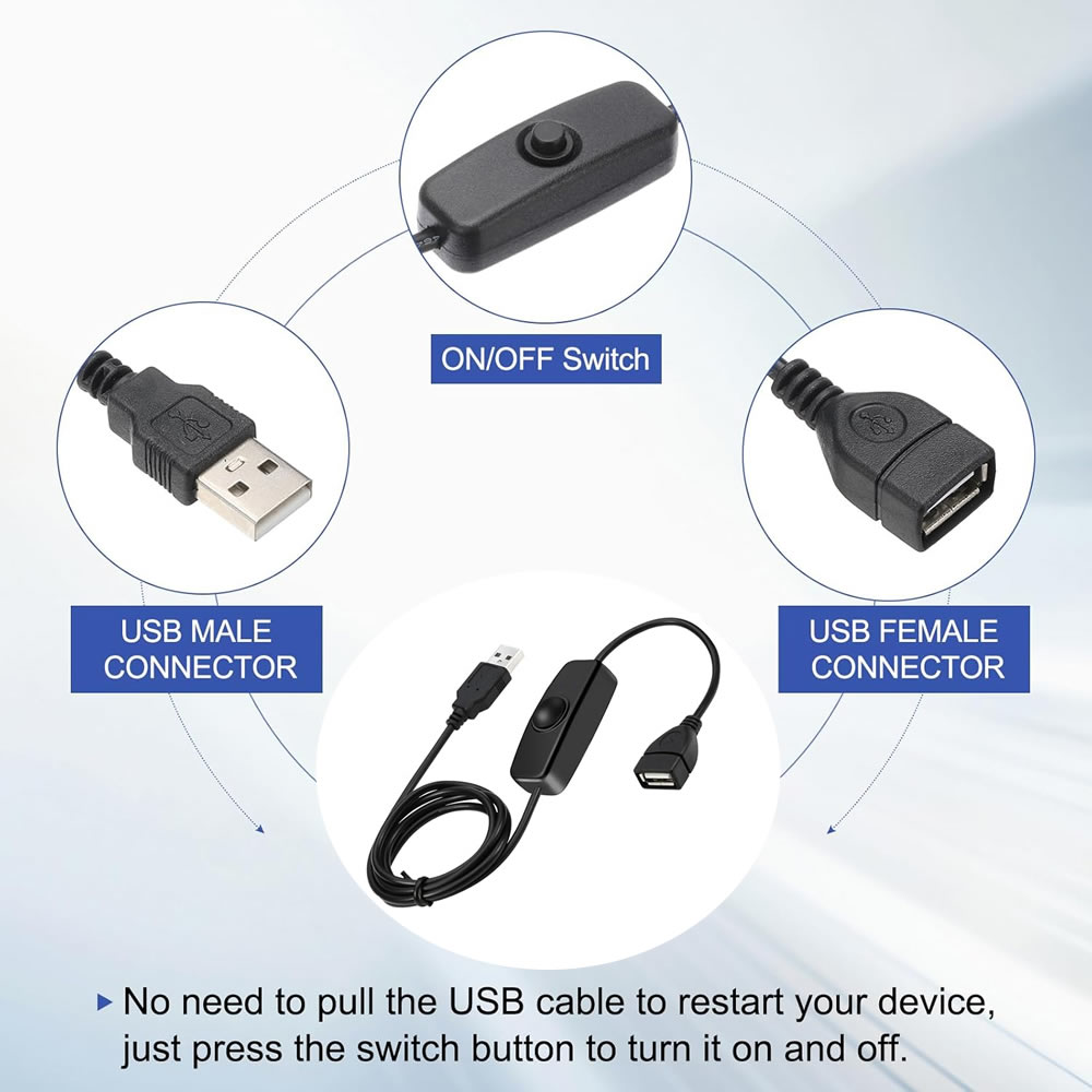 1M/2M USB Male to Female Exten - огляд і ціна Led Flash Case