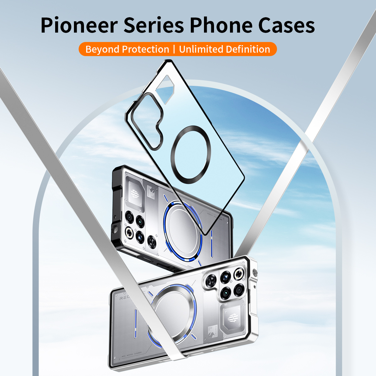 Metal Border+Push Pull PC Fros - огляд і ціна Phone Accessories Red